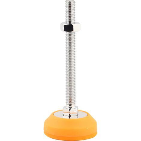 Fußstütze AB, geschmiedeter Kohlenstoffstahl, L-förmig, höhenverstellbar, rutschfester PVC-Fuß, mechanische Unterstützung 50-M10-100 (1/5)
