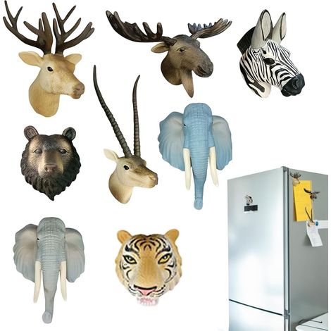 Aimants Animaux  8 Pièces Animaux Adhésifs Sécuritaires pour Tout-Petits  Décor 3D Jouet Esthétique pour Halloween Noël Garçons Bébé Adultes Travail (1/5)