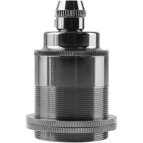 Douille à vis E27 en laiton, compatible avec les suspensions, style, avec douille, douille d'ampoule, noir perle D. (1/5)