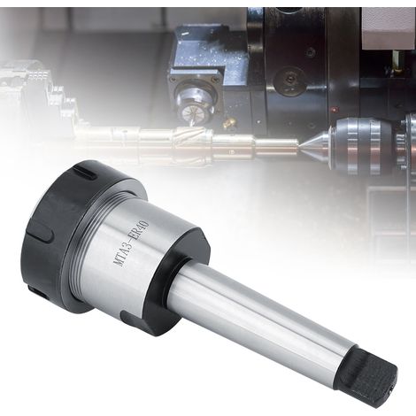 Porte-pince de serrage en acier au carbone MTA3 ER40UM à cône Morse pour tour et fraiseuse, 3-26 mm (1/5)