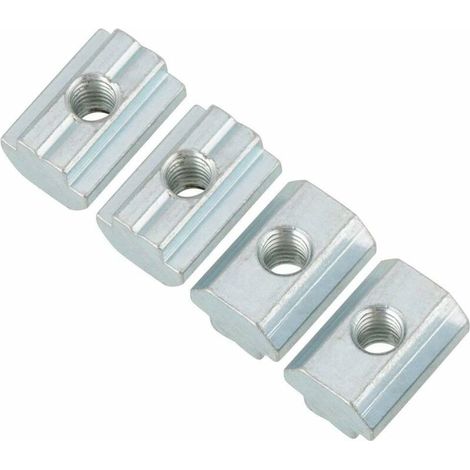 20pcs Écrou coulissant standard Écrou à glissière en T en acier au carbone galvanisé pour les accessoires de profilés en aluminium(T Nut Typ 40 M6) (1/5)