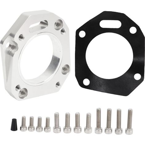 Eloxierter Doppel-Drosselklappenadapter, RBC RRC Ansaugkrümmer-Ersatzflansch für Acura K20 und K24 Motoren.
