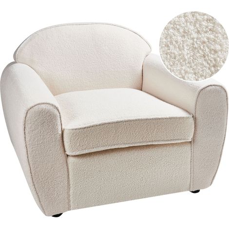 Armchair ELLEDE Boucle Light Beige