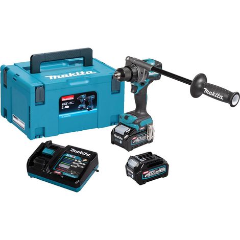 Makita DF001GD201 40Vmax. XGT Cordless Drill Driver - 2 x 2.5Ah Batteries, Charger &amp Makpac 3 Case (1/5)
