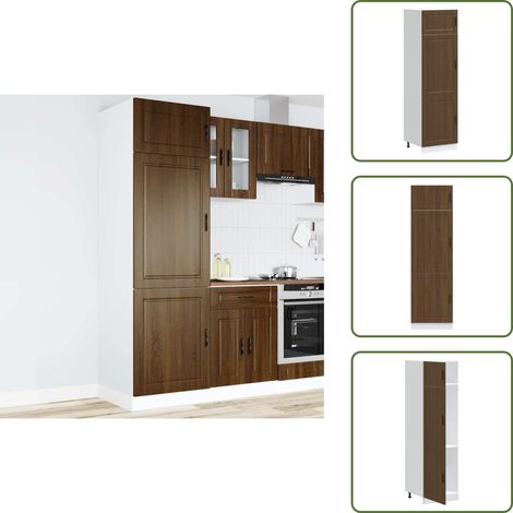 vidaXL Küchenschrank Porto Braun Eichen-Optik Holzwerkstoff (1/5)