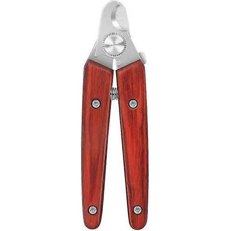 Renforcé chien Nail Clipper et Trimmer avec complet Length Hardened acier et en bois poignée (1/5)