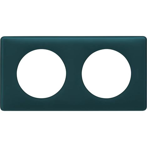 Plaque 2 postes Bleu Canard Céliane LEGRAND 066772