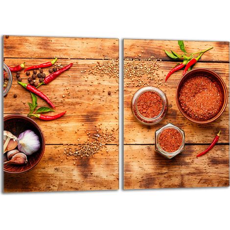 Glasschutzplatte für den Herd 2x40x52 Chilli (1/5)