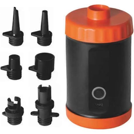 Une pompe à air électrique rechargeable haute pression compatible avec les produits gonflables, équipée de 5 embouts, alimentée par une batterie de 4000 mAh et compatible avec les planches de stand-up (1/5)