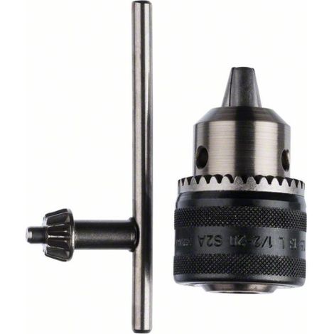 Mandrino Bosch con corona dentata fino a 13 mm, 1,5 - 13 mm, 1\/2 - 20, con chiave di ricambio