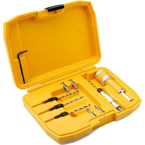 Dewalt – Forets à fraiser DT7612 – Coffret de forets pour perceuse – Pour bois dur et béton armé – Coupe nette sans éclat (1/10)
