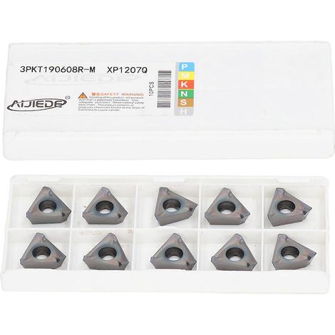 10 Stück Hartmetall-Wendeschneidplatten, verzinnt, lange Lebensdauer, hohe Schnittgeschwindigkeit, CNC-Drehen, Schlichten
