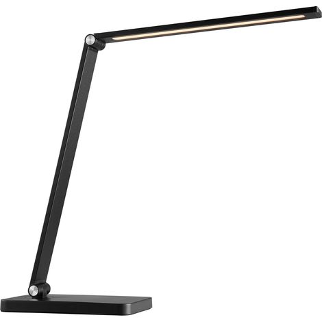 Lampe de table LED rechargeable BRILLIANT Lomina, 6W, 550lm, CCT, dimmable, noire