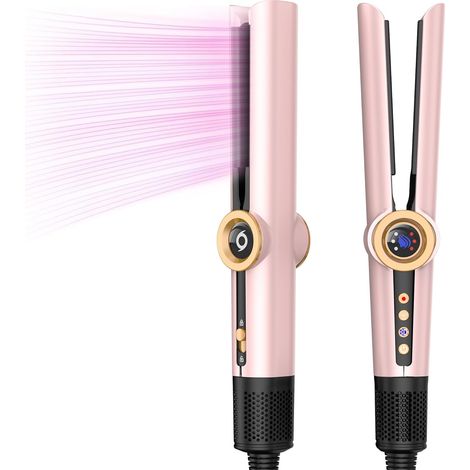 Hair Straightener 2 en 1 Seche Cheveux Lisseur,Lisseur Sechant Ionique Lisseur Cheveux Fer a Lisser Lisseur Portable Sans Dommage Thermique, Obtenez Facilement des Cheveux Lisses et Soyeux (1/5)