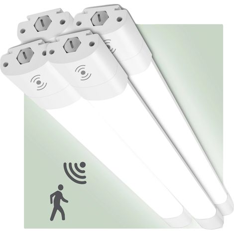 Plafonnier, Capteur de Mouvement, Protection IP66, 4PCS, Lumière neutre-a, BLANC-a (1/2)