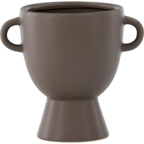 Pot Design en Céramique "Cent" 18cm Marron (1/5)