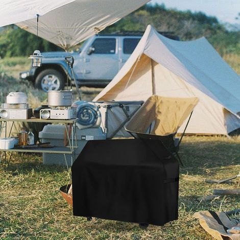 Housse imperméable pour barbecue en Oxford 420D, bâche de protection pour barbecue d'extérieur, protection contre la pluie et la poussière, 183 x 66 x 130 cm (1/5)