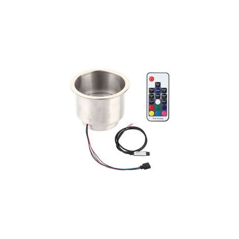 Portegobelet RGB, support LED résistant à l'usure avec télécommande pour bateau, voiture ou camion