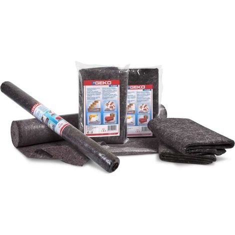 Geko Tessuto Feltro Antiscivolo in Film LDPE - Rotolo 1x10 m - Protezione per pavimenti e Superfici (1/2)