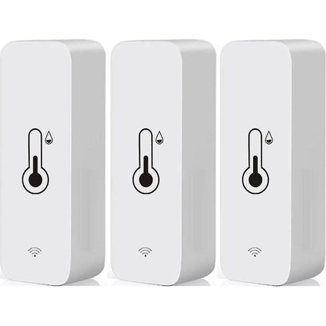 Hygromètre WiFi Smart Thermomètre, mini capteur numérique de température & d'humidité intérieure, capteur d'humidité à température ambiante pour sous sol en serre, compatible avec Alexa & Google Home (1/4)