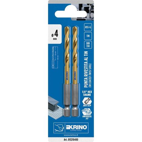 PUNTA RETTIFICATA RIVESTITA AL TITANIO Ø 4 x L.92 mm - cf. da 2 pezzi
