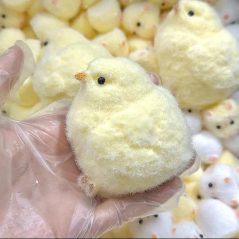 Poussin squishy fait main en silicone - Jouet à presser anti-stress - Cadeau mignon (1/5)