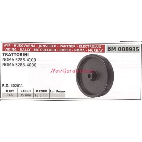 Ruedas de la plataforma de corte del tractor cortacésped AYP NOMA 5288-4100 008935