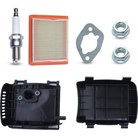 Kit de base de couvercle de filtre à air 14 743 03-S pour moteur Kohler XT650 XT675 Compatible avec tondeuse Toro 22" Recycler, avec joint de bougie (1/5)