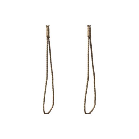Quincadeco – Support étagère corde naturelle – 2 cordes pour tablette 9-25 cm – Pose rapide avec 2 trous – Décoration raffinée