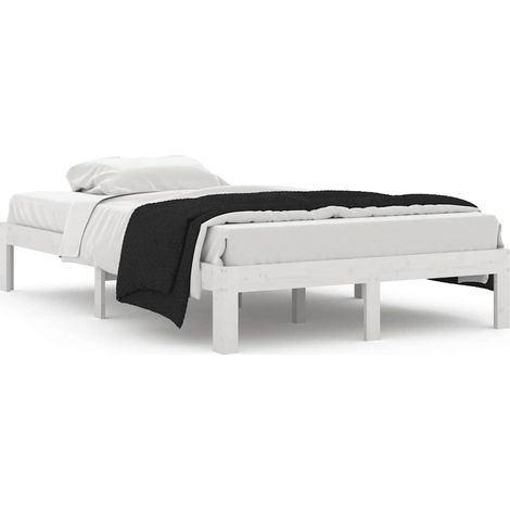 Maison Exclusive - Giroletto Bianco in Legno Massello di Pino 120x200 cm (1/5)