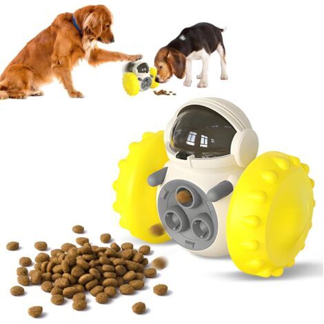 BUNTHAUS Jouet interactif pour Chien Jeu Intelligence, Jouet Chien Occupation Balle Indestructible, Distributeurs de Nourriture, Mangeoire Alimentation Lente, Drainer l'énergie & ralentir l'alimentati (1/5)