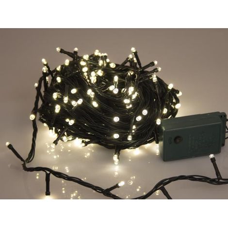 Sparkle Light Led - 16 M - 240 Lampadine Bianco Caldo - Filo Verde - Modulatore