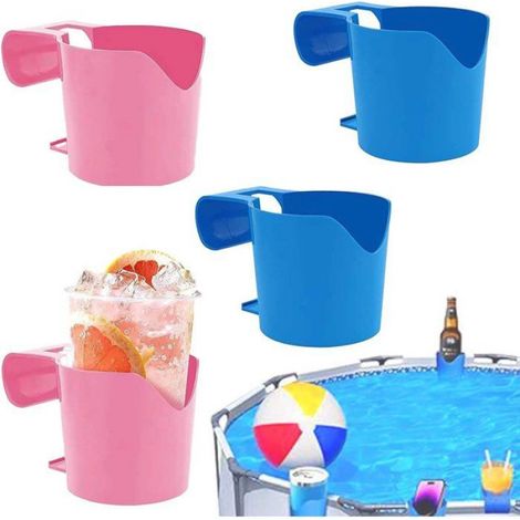Support de gobelet - En plastique résistant aux UV - Pour bord de piscine ou spa - Fixation par pince - 1 pièce (1/5)