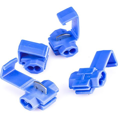 Lot de 100 connecteurs à sertir rapides sans soudure, boîtier en PP, accessoire en cuivre pour câblage (1/5)