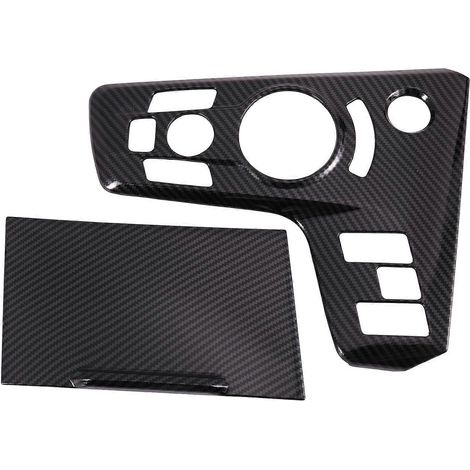2 Stück Kohlefaser-Auto-Mittelkonsolen-Gangschalttafel-Rahmen-Aufkleberverkleidung für NQ5 2022 (1/5)