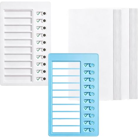Memo-Kunststofftafel,Notizbrett für tägliche, mit Blank Papier für Aufgabe (1/2)