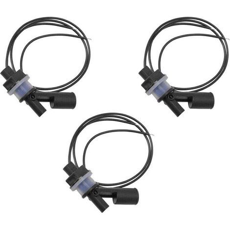 Set mit 3 Kunststoff-Wasserstandssensoren mit horizontalem Schwimmerschalter für Aquarien (1/4)