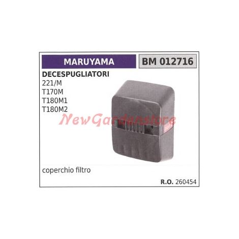 Tapa filtro de aire MARUYAMA desbrozadora 221/M T170M T180M1 T180M2 012716