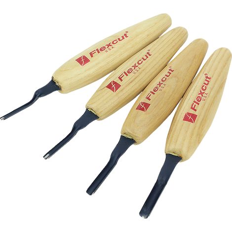 Ensemble de micro-gouges pour sculpture sur bois Flexcut MT400