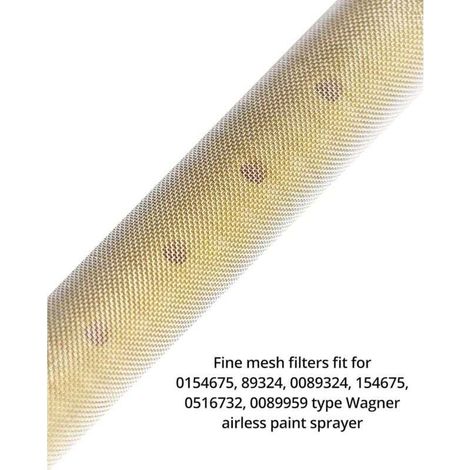 100 Mesh Éléments De Filtre À Pistolet À Pulvériser Airless, pour Pistolet de pulvérisation de Peinture sans air, 5 pièces (1/3)
