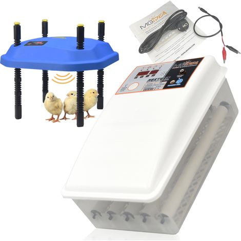 SET INCUBATRICE AUTOMATICA 24 POSTI CHIOCCIA ARTIFICIALE 25X25 AVICOLI POLLAME AVICOLTURA (1/5)