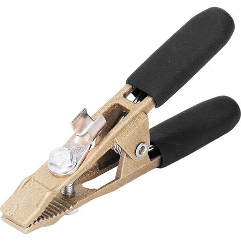 Brasse de mise à la terre coiffure à arc électrique de soudage 260A Argon Earth Wire Clamp (Couverture noire)