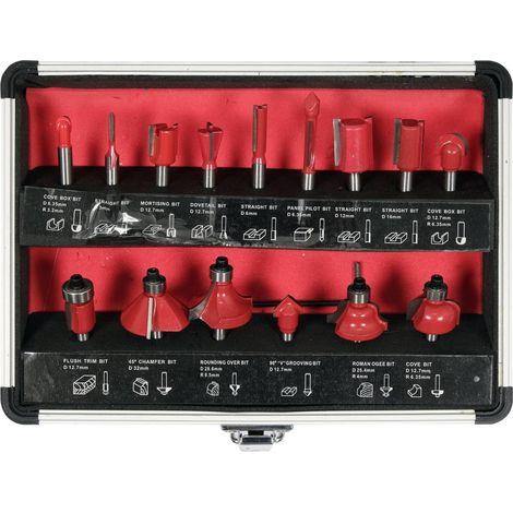 Yato YT-68007 fresa para ruteadora Juego de fresas 15 pieza(s)