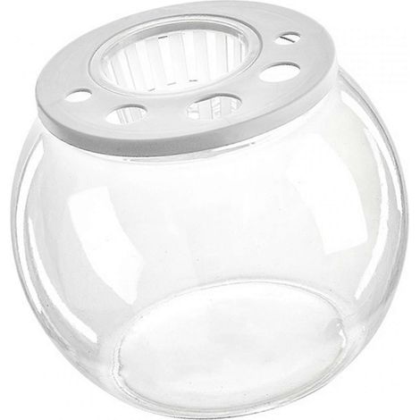 Aquarium, Fischglas, durchsichtiger Tisch, trendig, dekorativ, kreativ, DIY-Mikrolandschaft für Studentenwohnheim, Wohnzimmer, Schlafzimmer, Bauernhaus, Café-Round (1/5)