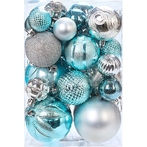 Boule De Noël - Boules Décoratives Pour Arbre De Noël En Plastique Incassable - 34 Pièces (1/5)