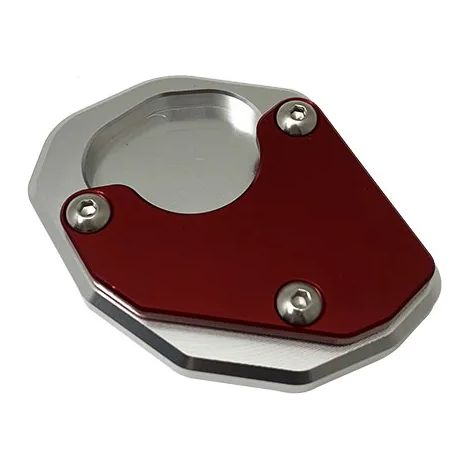 (Rouge) Compatible avec Trident 660 TRIDENT660 Béquille latérale en aluminium, extension de béquille latérale, plaque de support maxpower 2021 2022 2023 (1/4)