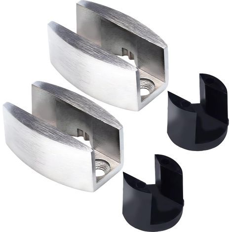2-teilige Bodenführung, Edelstahl, verstellbar 8-14 mm, für Schiebetüren, Duschkabine (1/5)