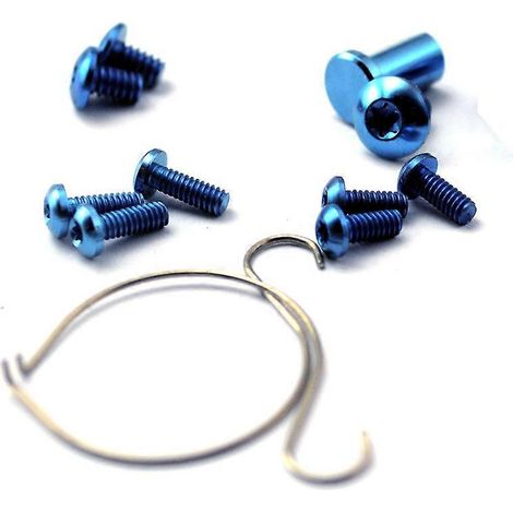 Kit de vis Torx en alliage de titane pour pivot de broche de couteau de poche pliant Griptilian 551-552-553. Pièces de rechange incluses.