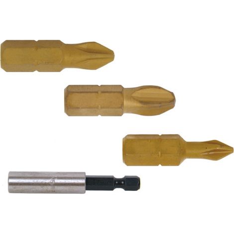 Adaptador PH 3 puntas titamium phillips 25mm de longitud