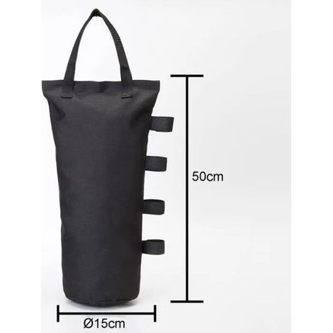 Sacs de lestage pour tonnelle, stabilisation anti-vent, lot de 4, Oxford 600D, sacs de sable cylindriques (1/5)